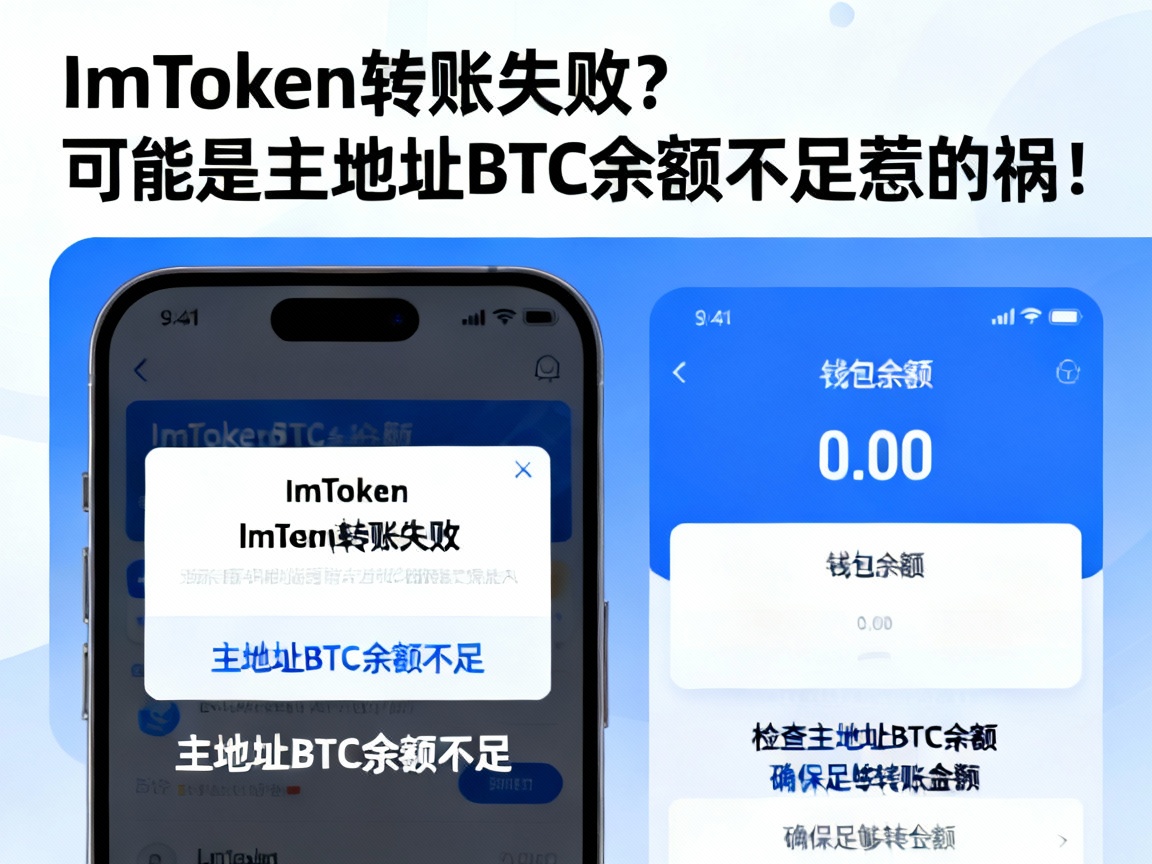 ImToken转账失败？可能是主地址BTC余额不足惹的祸！