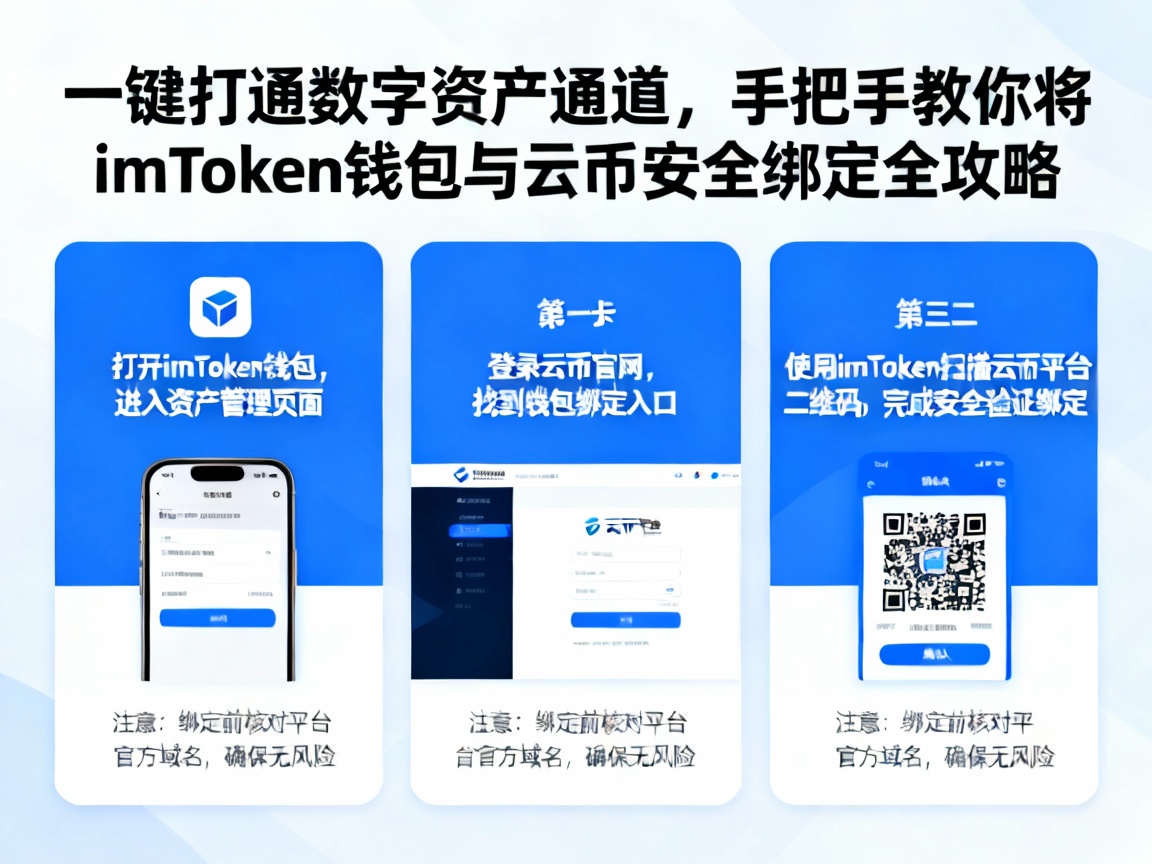 一键打通数字资产通道，手把手教你将imToken钱包与云币安全绑定全攻略