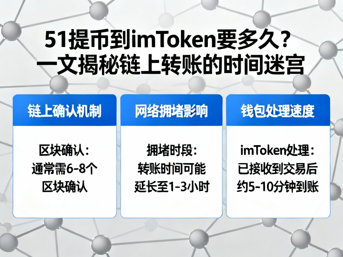 51提币到imToken要多久？一文揭秘链上转账的时间迷宫