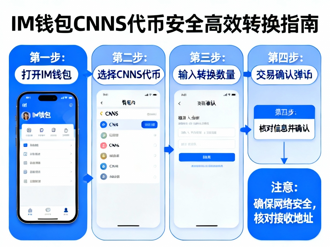 手把手教学，在IM钱包中如何安全、高效地转换CNNS代币