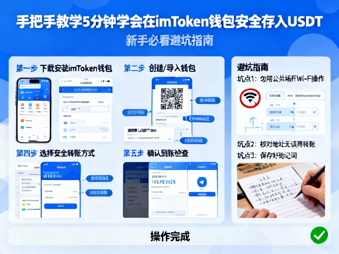 手把手教学 5分钟学会在imToken钱包安全存入USDT，新手必看避坑指南！