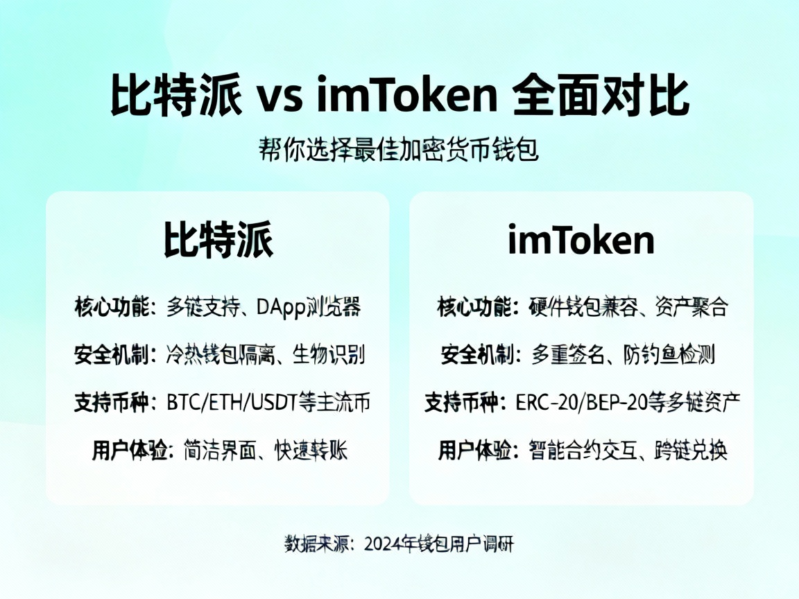 比特派 vs imToken，全面对比，帮你选择最佳加密货币钱包