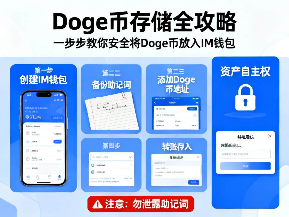 Doge币存储全攻略，一步步教你安全将Doge币放入IM钱包，掌握资产自主权！
