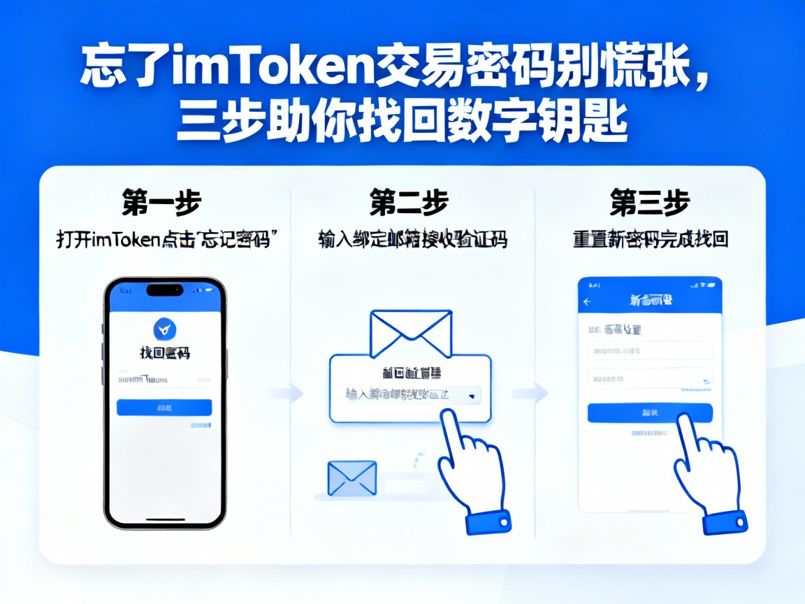 忘了imToken交易密码别慌张，三步助你找回数字钥匙