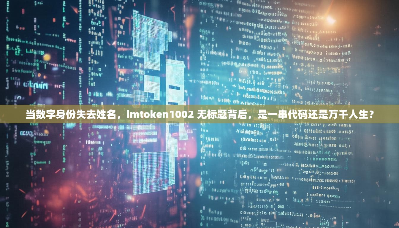 当数字身份失去姓名，imtoken1002 无标题背后，是一串代码还是万千人生？