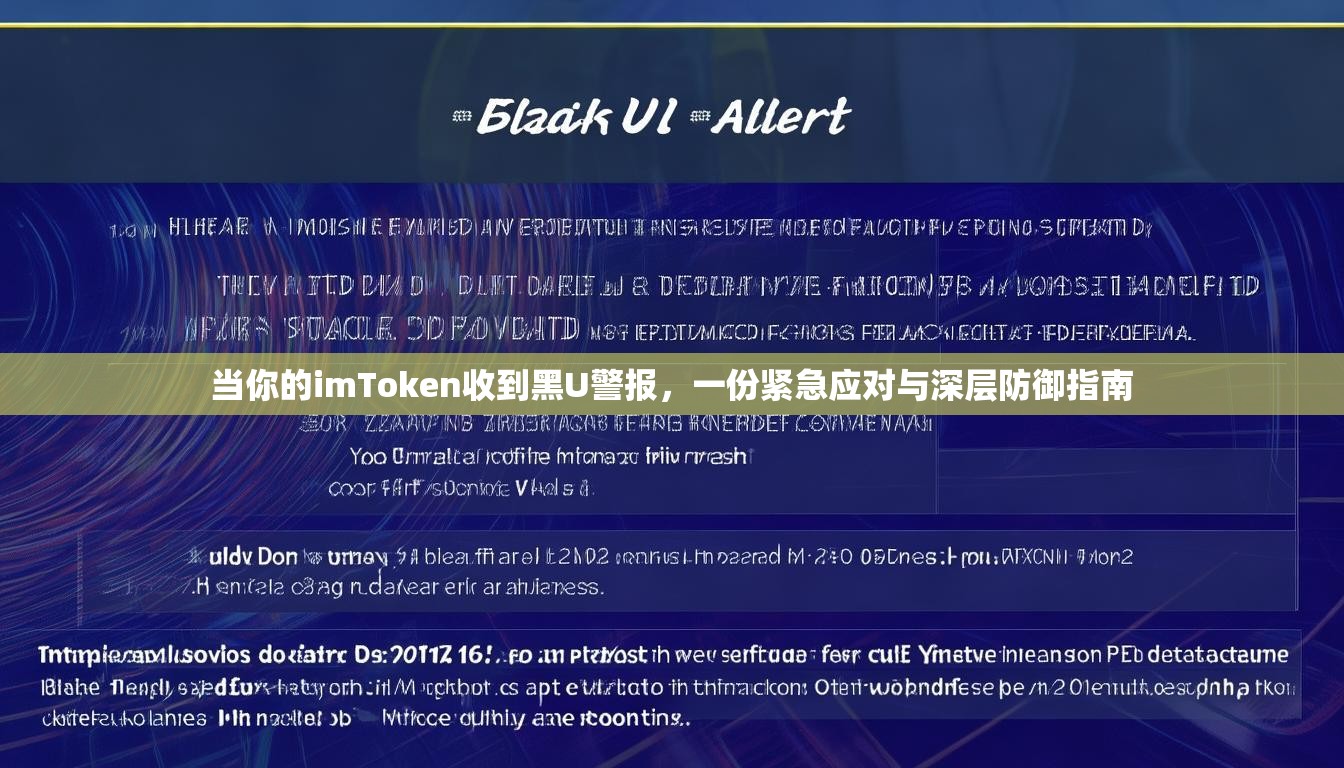 当你的imToken收到黑U警报，一份紧急应对与深层防御指南