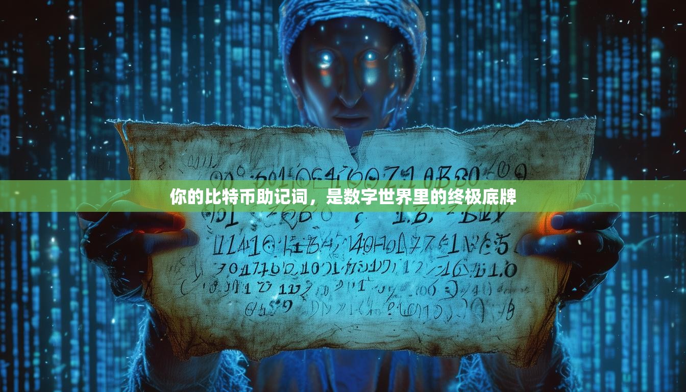 你的比特币助记词，是数字世界里的终极底牌