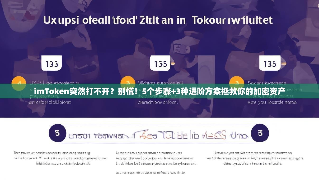 imToken突然打不开？别慌！5个步骤+3种进阶方案拯救你的加密资产