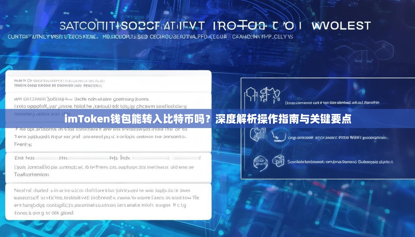 imToken钱包能转入比特币吗？深度解析操作指南与关键要点
