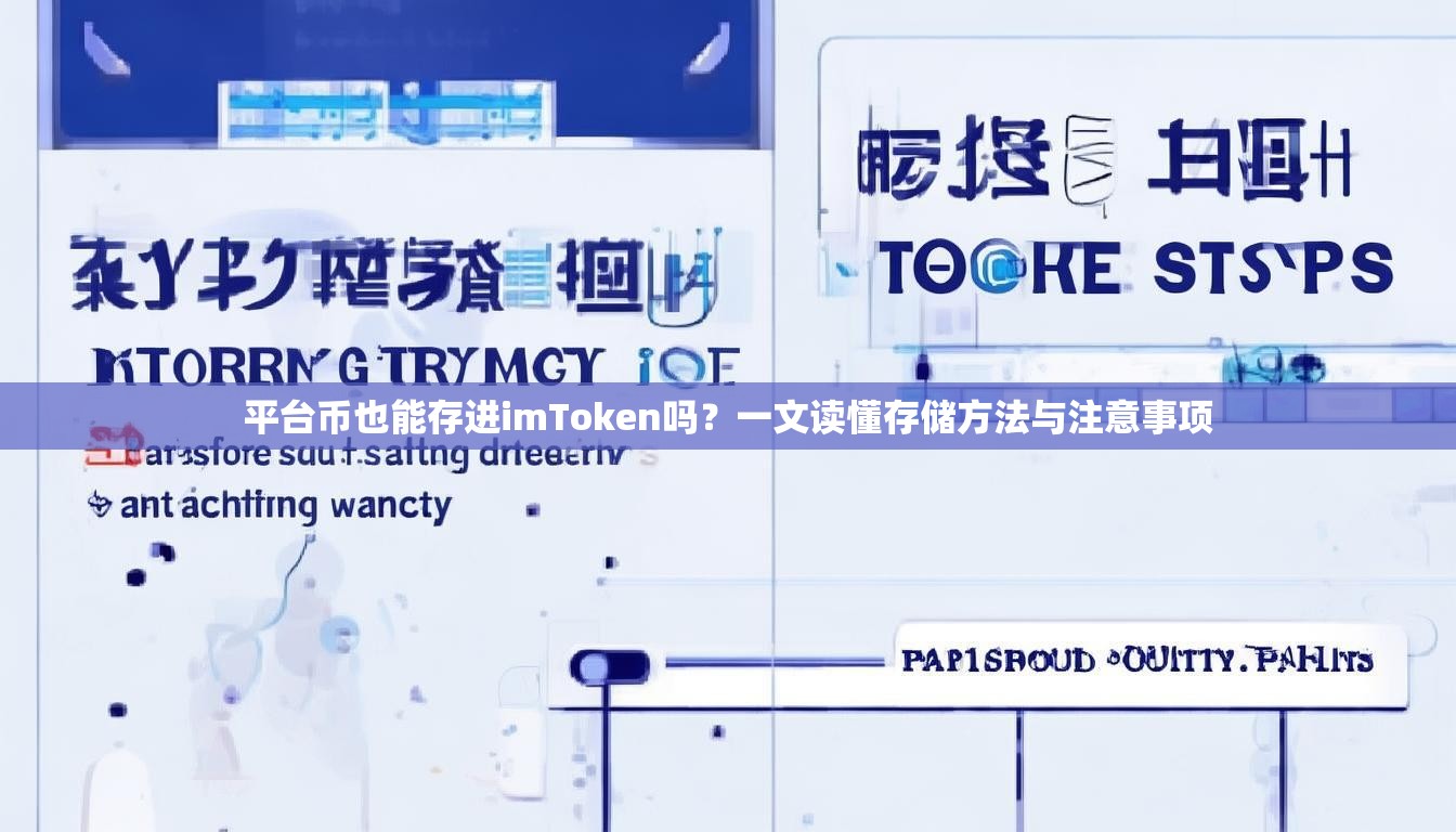 平台币也能存进imToken吗？一文读懂存储方法与注意事项