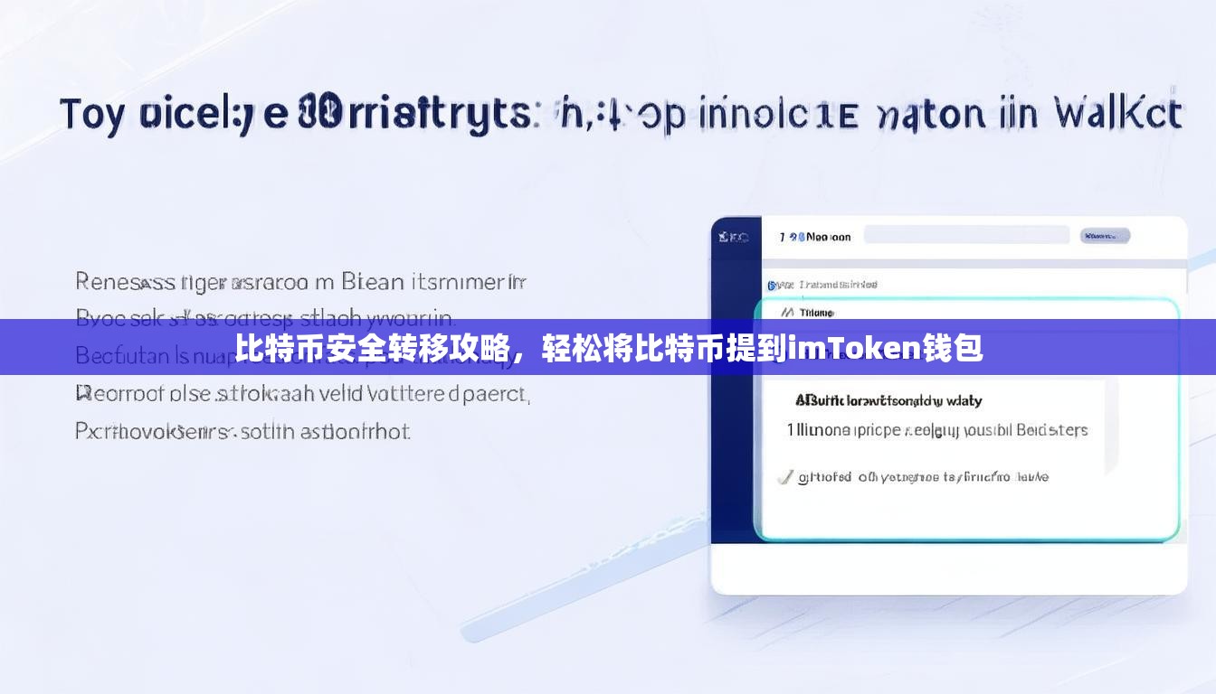 比特币安全转移攻略，轻松将比特币提到imToken钱包