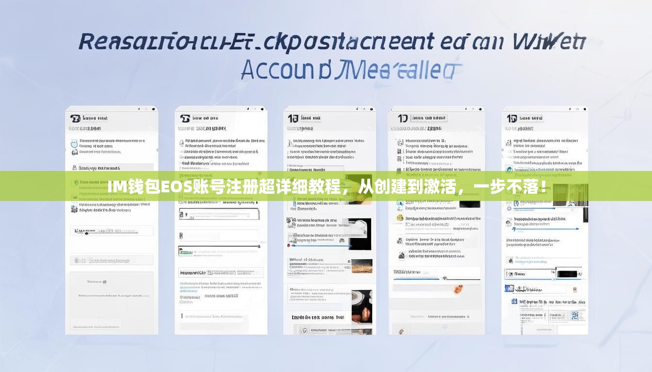 IM钱包EOS账号注册超详细教程，从创建到激活，一步不落！