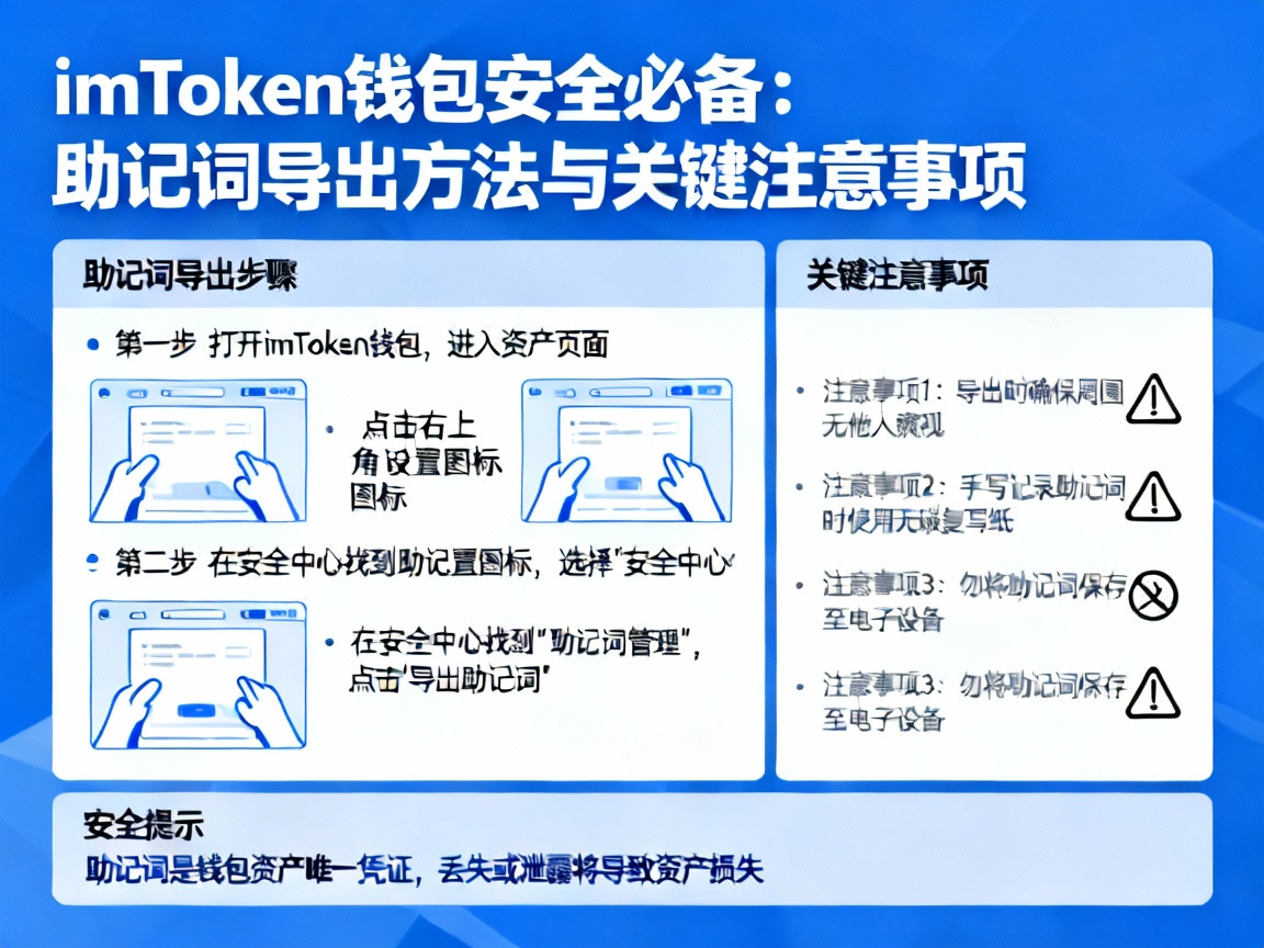 imToken钱包安全必备，详解助记词导出方法与关键注意事项