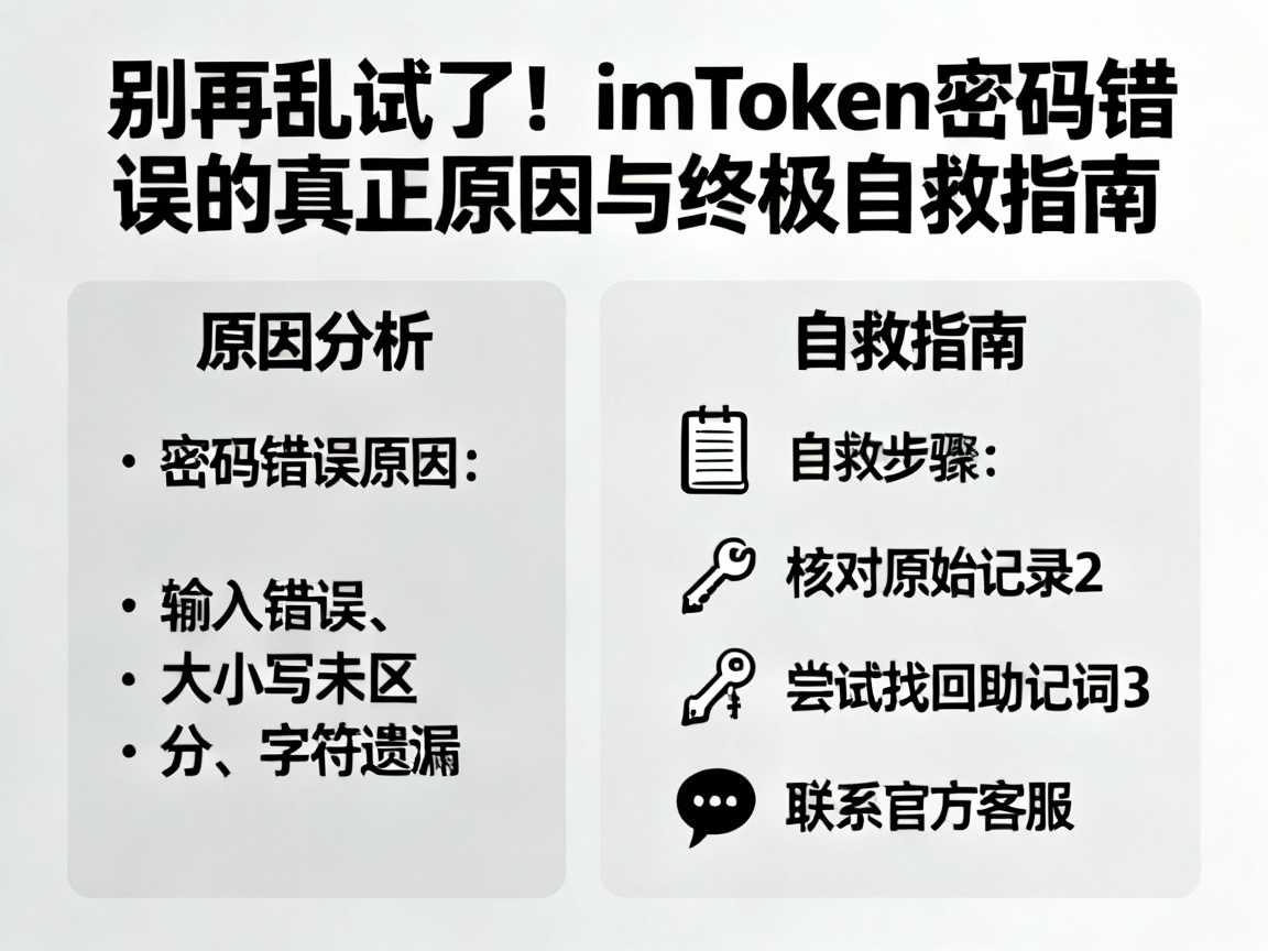 别再乱试了！imToken密码错误的真正原因与终极自救指南