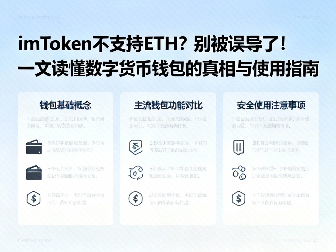 imToken不支持ETH？别被误导了！一文读懂数字货币钱包的真相与使用指南